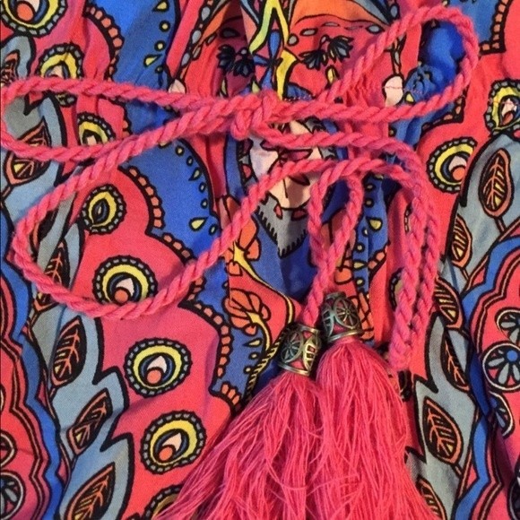 Charming Charlie size small strapless multi colored dress - Picture 5 of 6